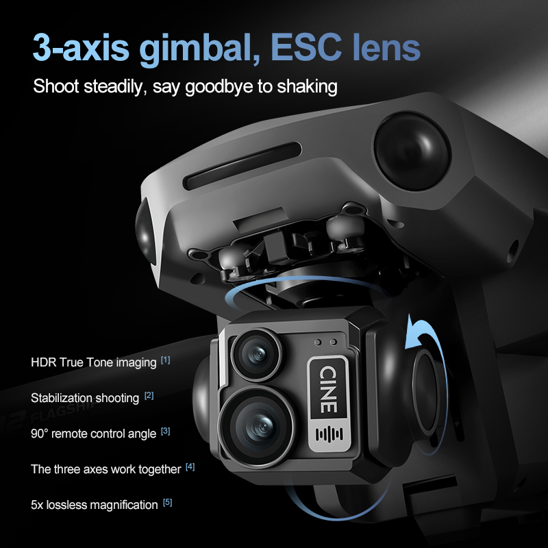 8K 3 Axis Gimbal Brushless 7.2 - Drone Gimbal avis et prix