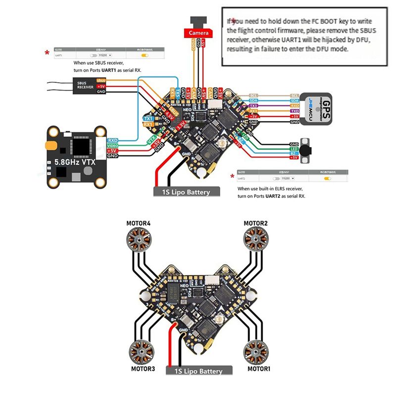 FBIL-F435 NEO 1S AIO Flight Co - Drone Esc avis et prix