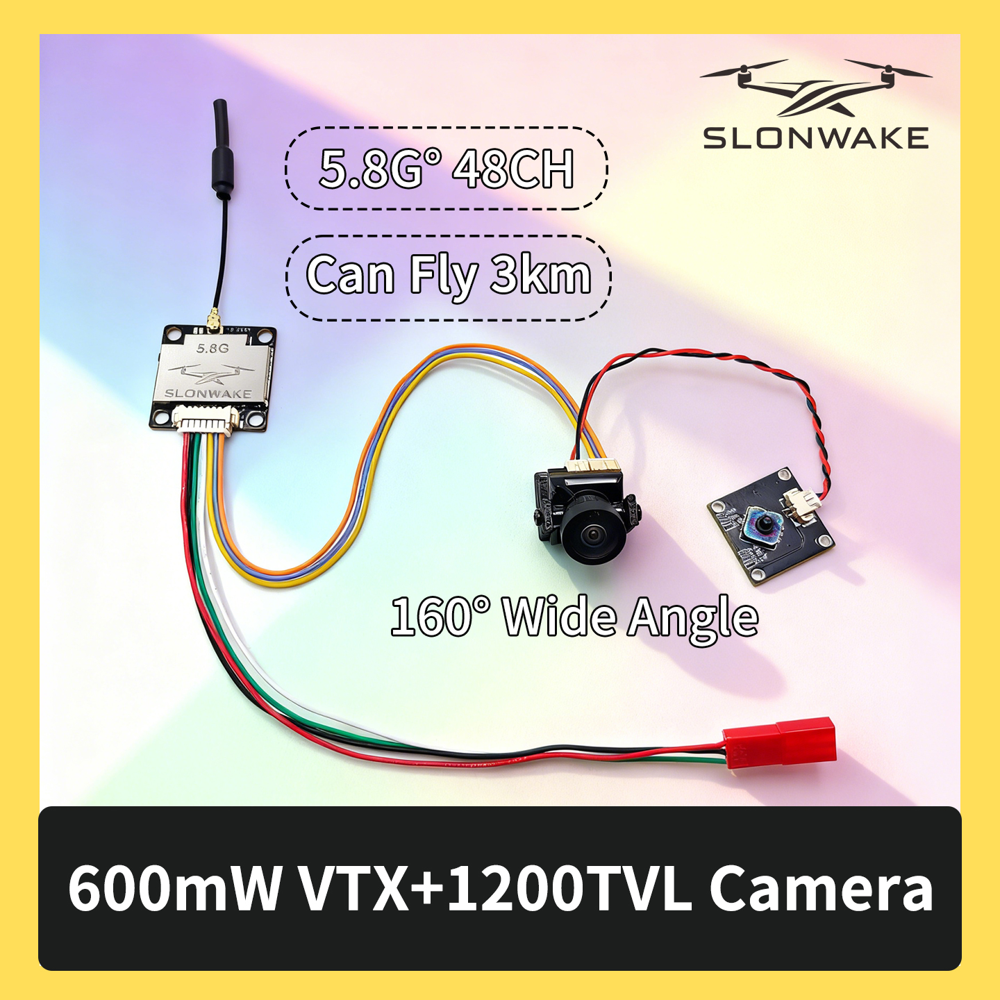 SLONWAKE 5.8G 600mW 7-24V FPV  - Drone Frame avis et prix