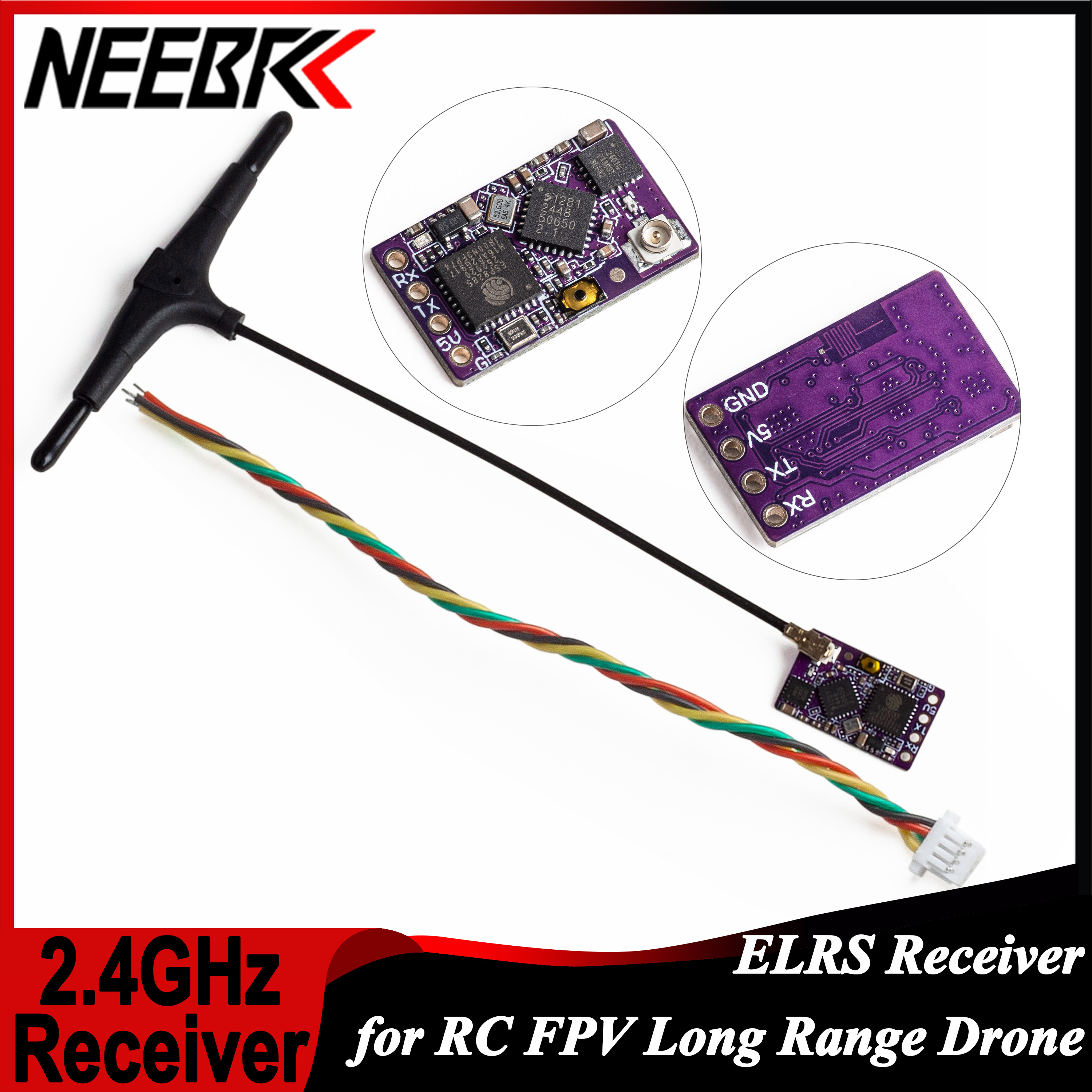 1/2/5/10PCS ELRS 2.4GHz RX Lon - Drone Antenna avis et prix