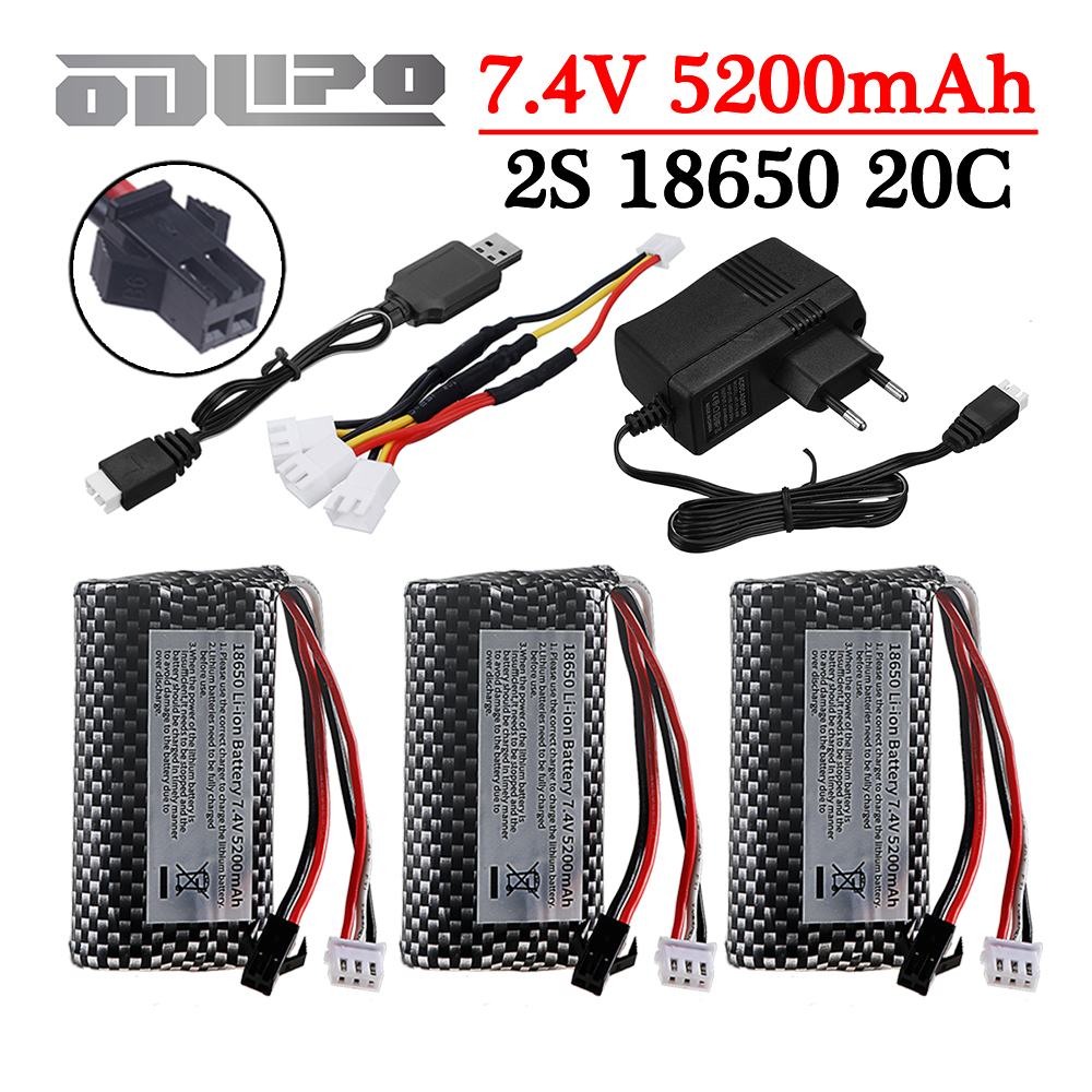18650 7.4V 5200mAh Li-ion batt - Drone Charger avis et prix