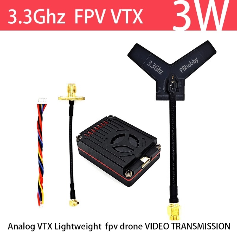 3.3GHz FPV VTX/VRX  3W Analog  - Drone Transmitter avis et prix