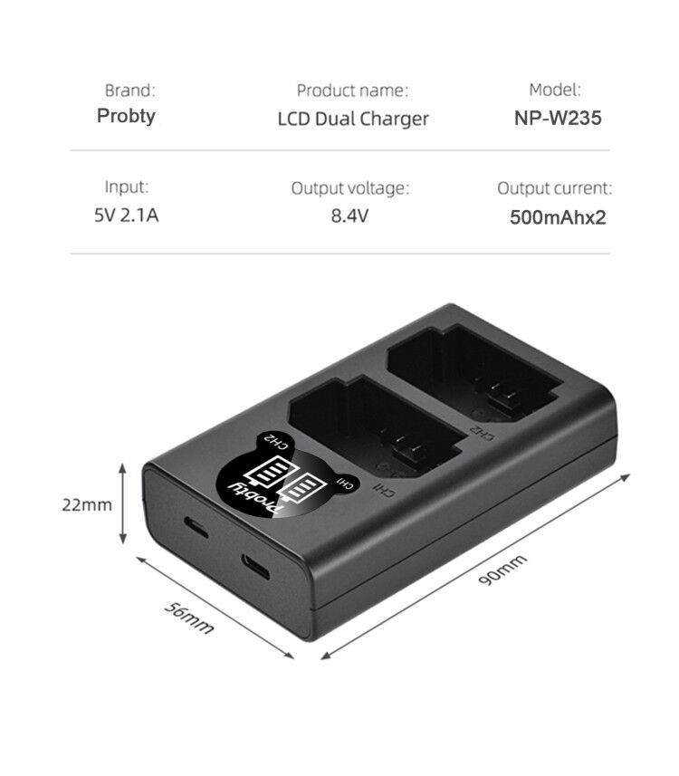 2200mAh NP-W235 NP W235 Batter - Drone Camera avis et prix