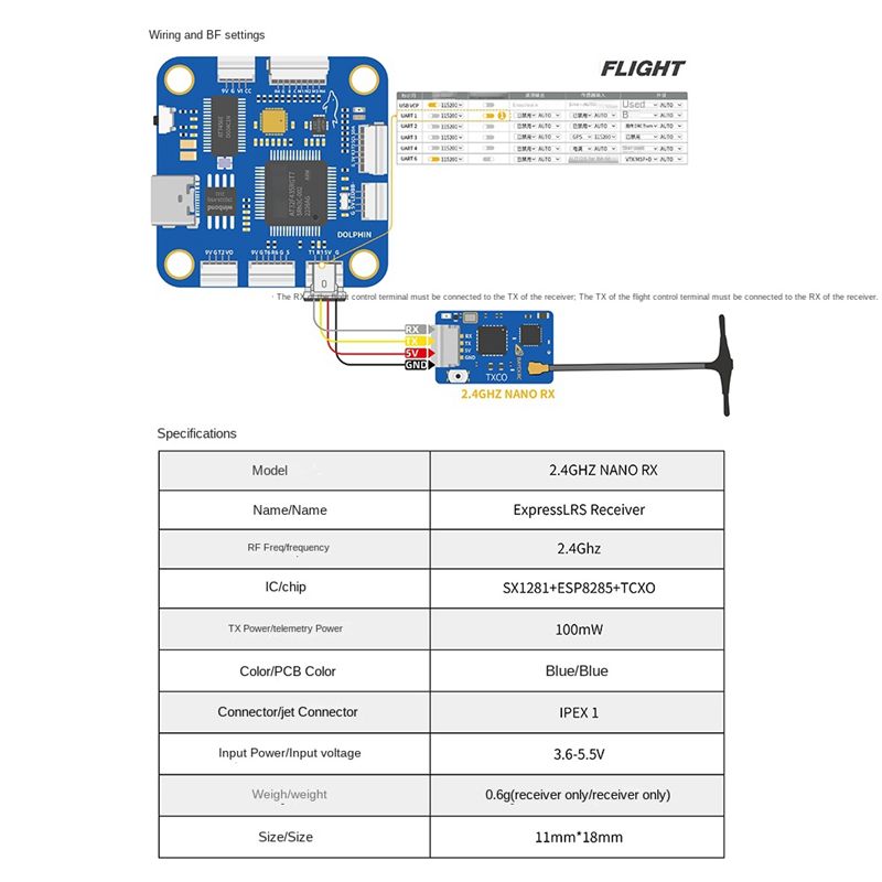 A63T-ELRS RX NANO Expresslrs R - Drone Antenna avis et prix