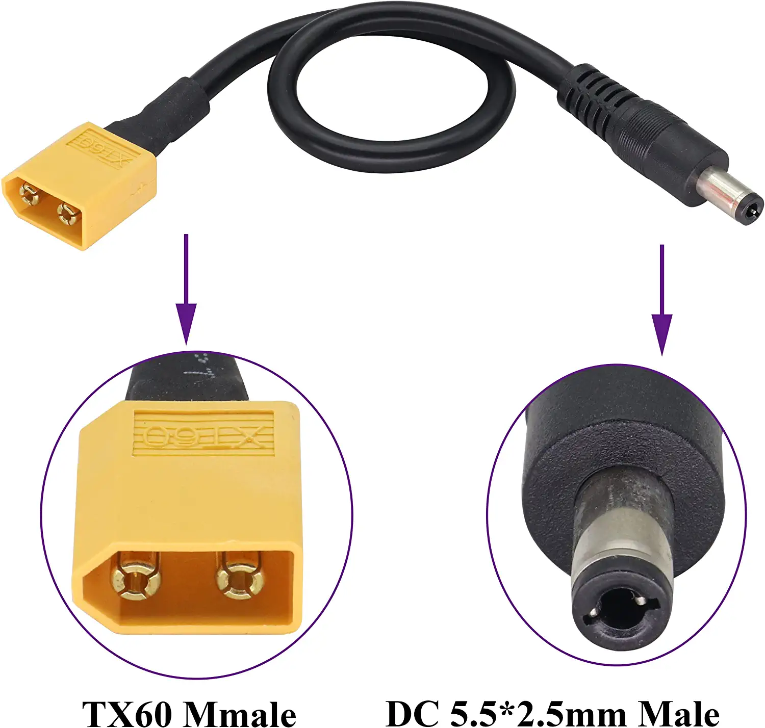 XT60 Adapter Cable XT60 Male t - Drone Compass avis et prix