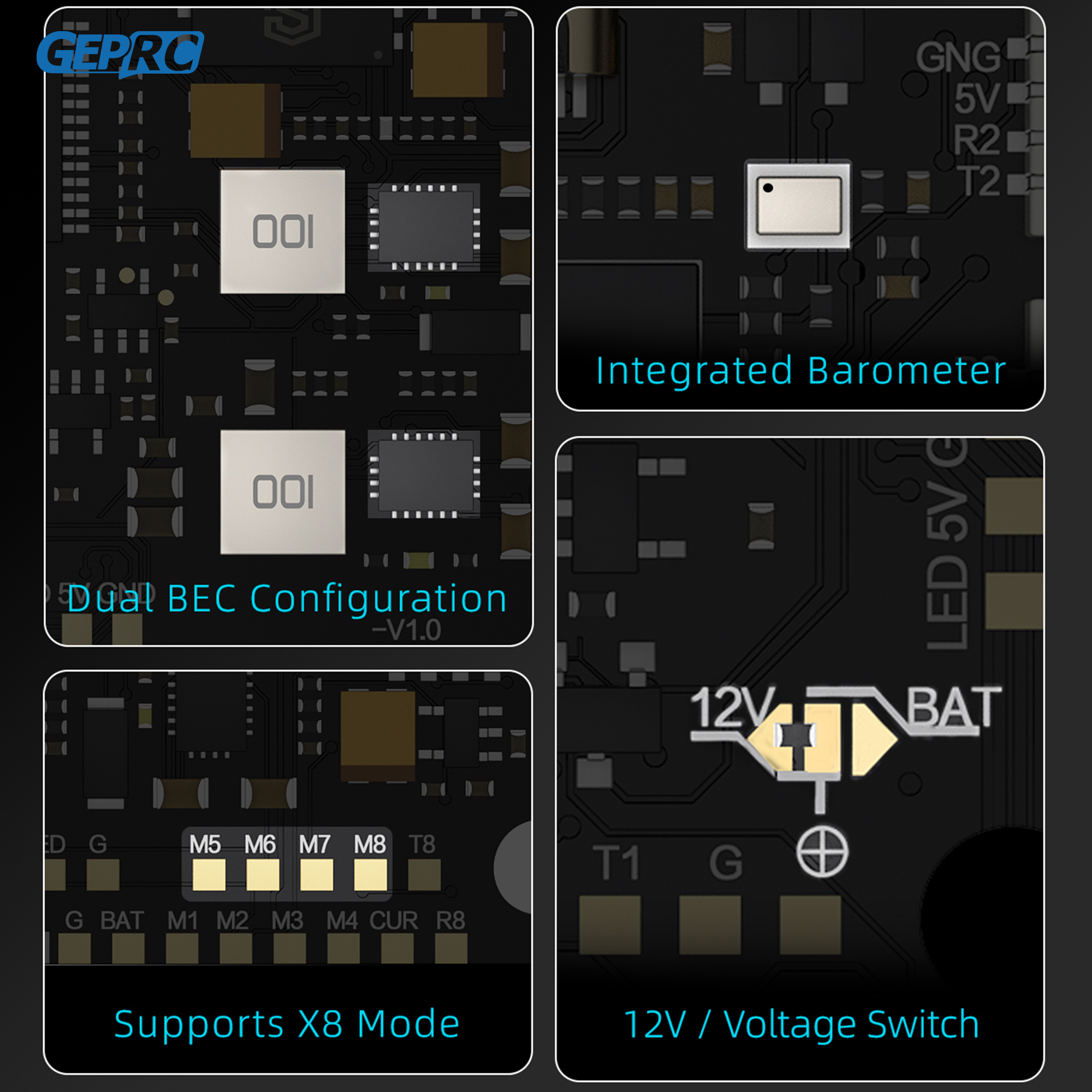 GEPRC TAKER H743 BT 32Bit 65A  - Drone Esc avis et prix