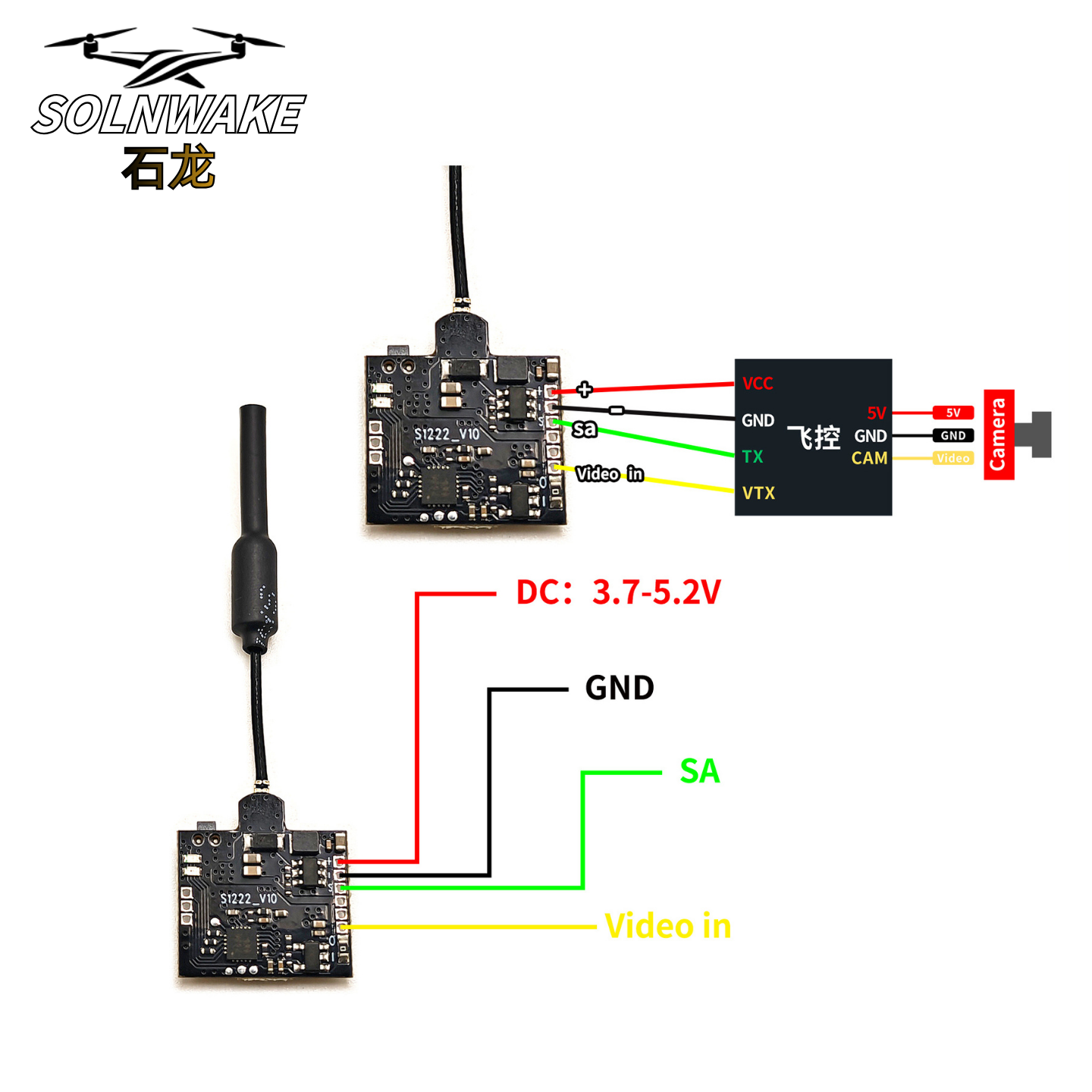SLONWAKE Nano 5.8G 48CH 200mW  - Drone Transmitter avis et prix