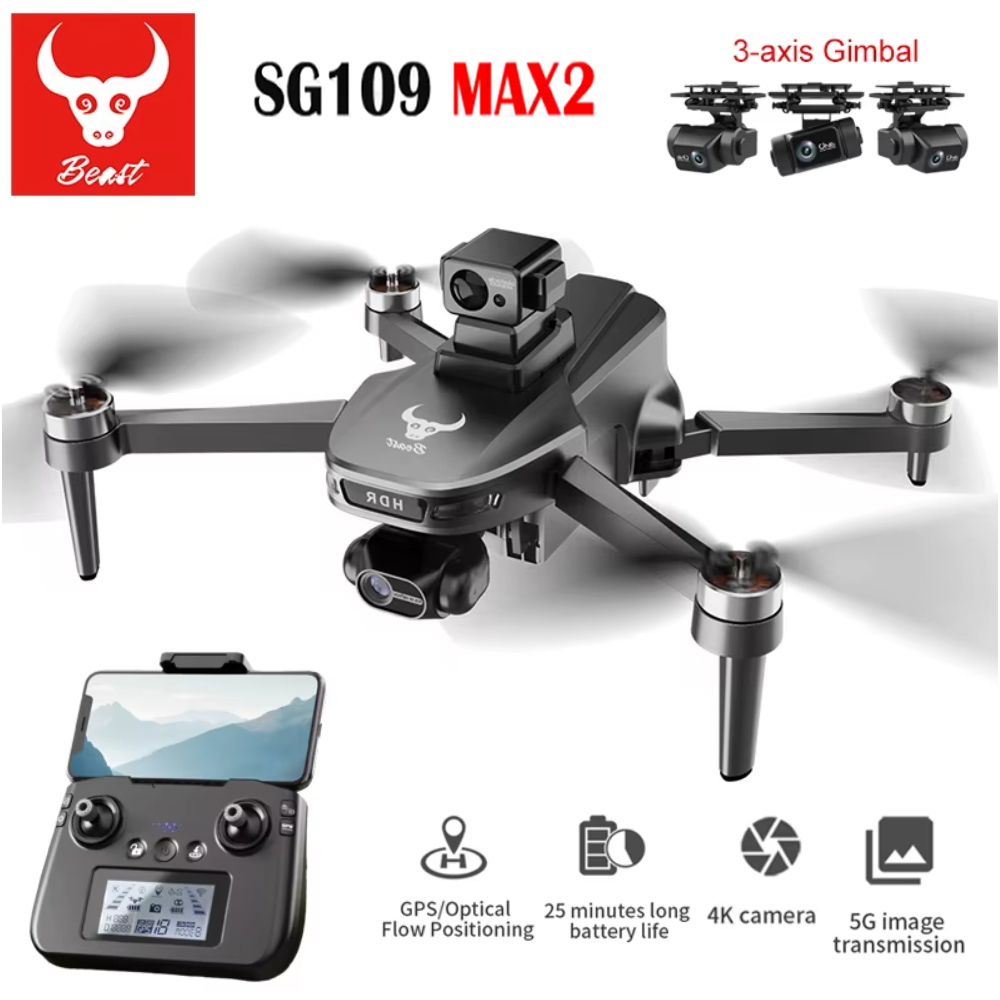 SG109 MAX2 Professional FPV 8K - Drone Gimbal avis et prix