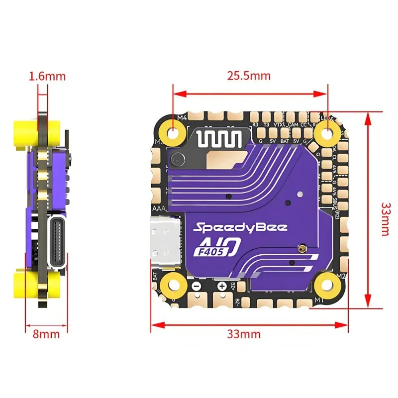 SpeedyBee F405 AIO Flight Cont - Drone Esc avis et prix