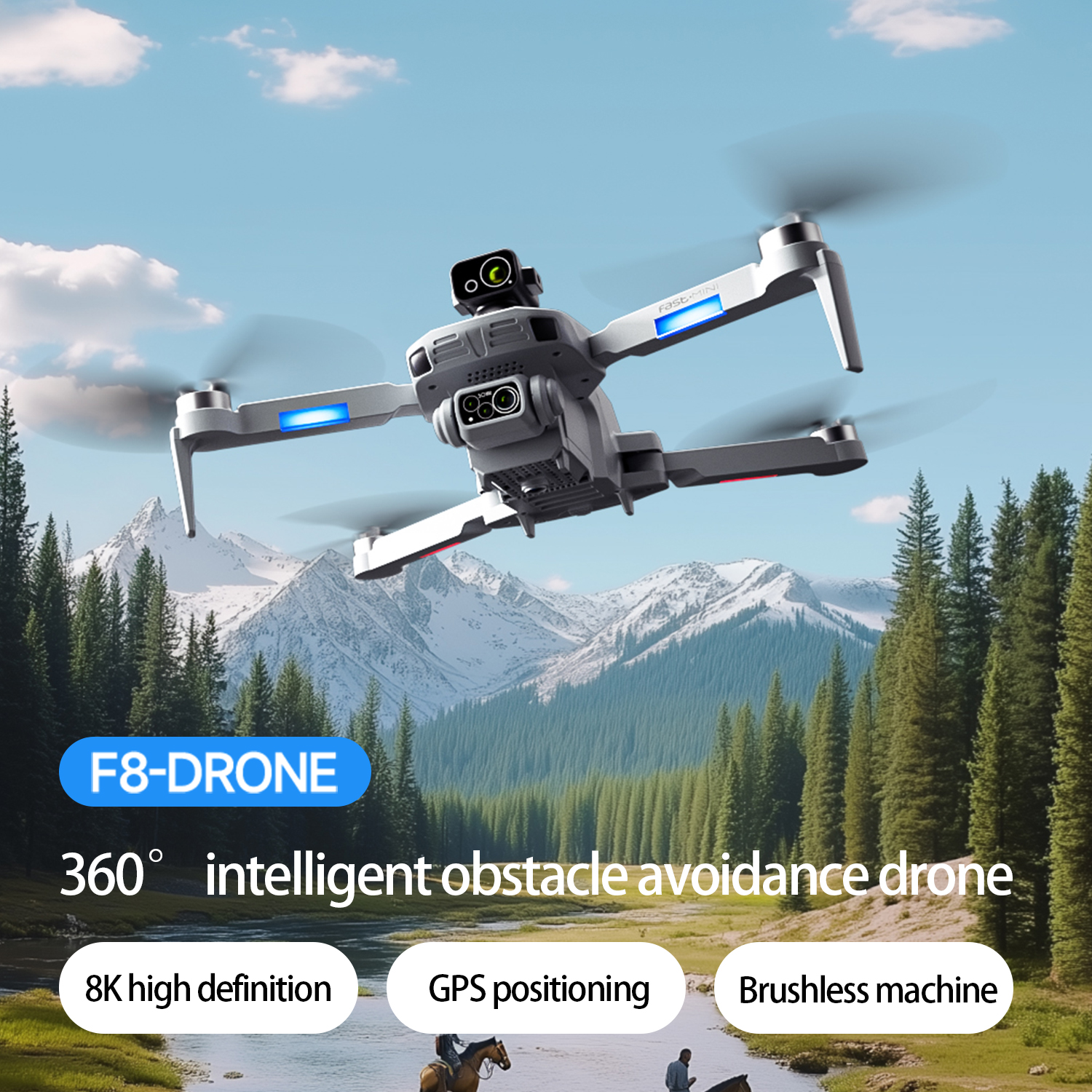 F8 MAX GPS Drone Professional  - Drone Gps Mount avis et prix