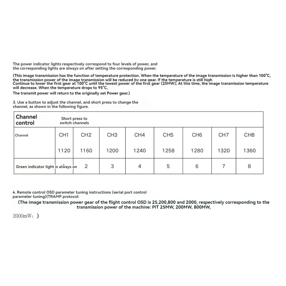 AS96-1.2G 2W VTX 8CH 2000Mw FP - Drone Transmitter avis et prix